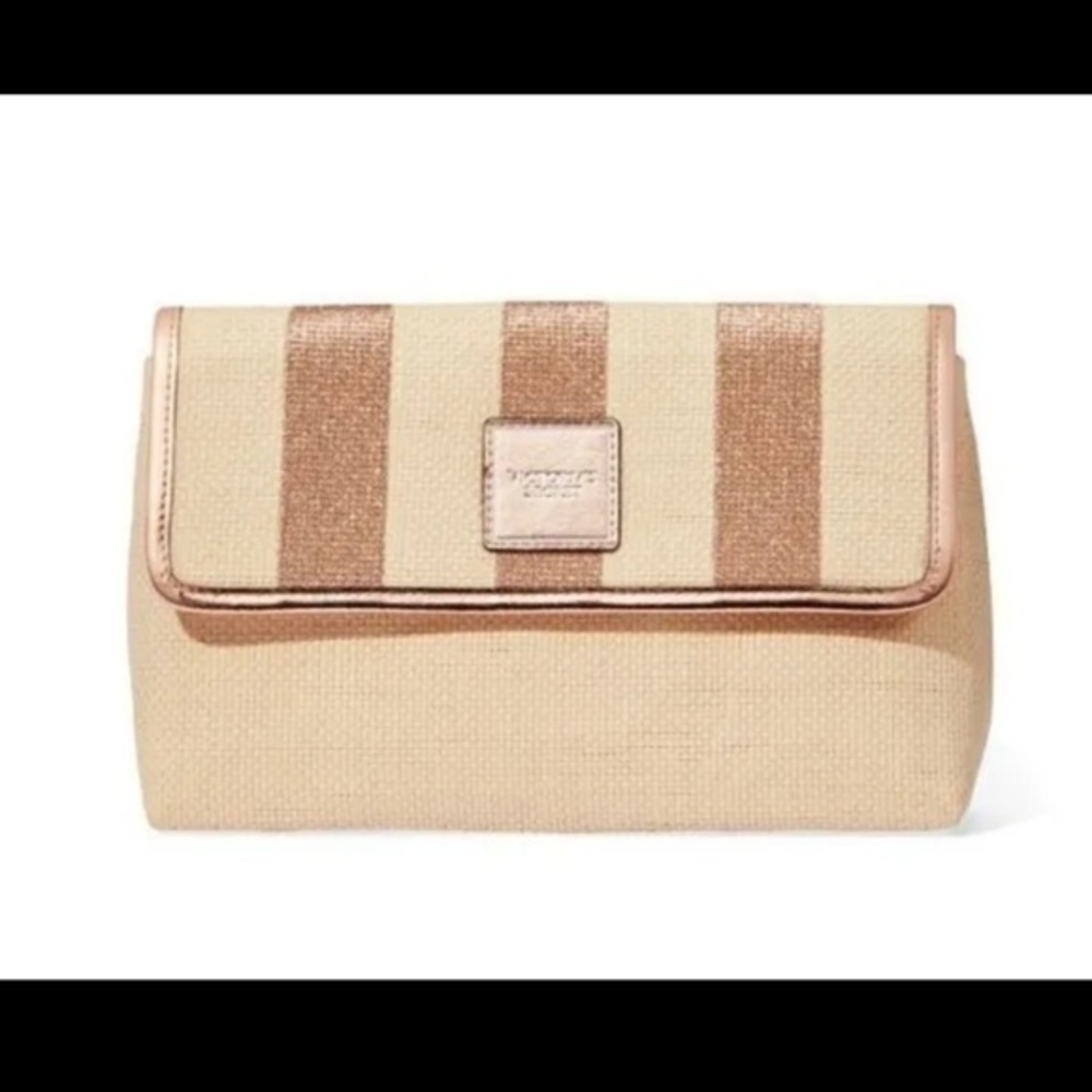 VICTORIA SECRET STRAW CLUTCH PURSE NWOT